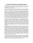 EDUCACIOIN DIFERENCIADA ENTRE HOMBRES Y MUJERES