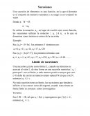 Cálculo variables. Sucesiones