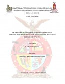 FACTORES QUE INTERVIENEN EN EL PROCESO DE ENSEÑANZA -APRENDIZAJE DEL IDIOMA INGLES EN EL CONTEXTO RURAL EN ALUMNOS DE EDUCACION PRIMARIA
