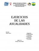 Ejercicios de las Anualidades
