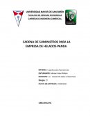 CADENA DE SUMINISTROS PARA LA EMPRESA “HELADOS PANDA”