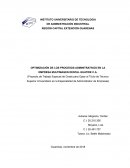 OPTIMIZACIÓN DE LOS PROCESOS ADMINITRATIVOS