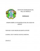 Situacion actual del agua en Mexico