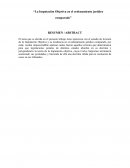 La imputación objetiva en el ordenamiento jurídico comparado