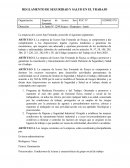 REGLAMENTO DE SEGURIDAD Y SALUD EN EL TRABAJO LICORERIA SAN FERNANDO