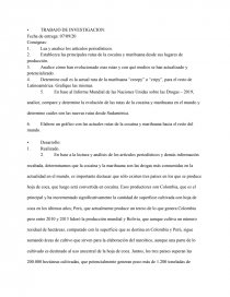 Problematica del Narcotrafico. Página 1