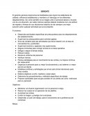 Descripcion de puestos. GERENTE