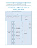 Matriz de gestión de riesgos del hospital Santa María