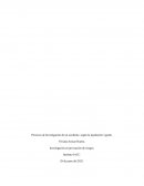 Procesos de Investigación de un accidente, según la legislación vigente