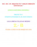 Proyecto 7 Ensayo literario (las adicciones)