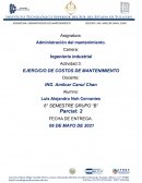 EJERCICIO DE COSTOS DE MANTENIMIENTO