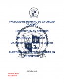 CUESTIONARIO“CERTEZA Y VERDAD EN EL DERECHO