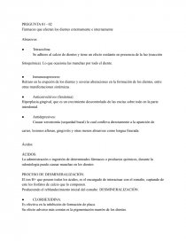 Fármacos que afectan los dientes externamente e internamente. Página 1