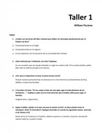 Taller 1 religión. Página 1