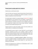 PRIMERA GUERRA MUNDIAL, nuevo imperialismo