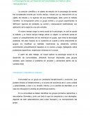 La Psicología Social y el Desarrollo de Comunidades en América Latina *Maritza Montero* Resumen
