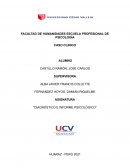 Caso clínico y evaluación psicológica