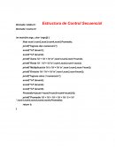 Programacion Estructuras de Control Secuencial y Condicional