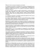 Relexion al entorno al concepto de competencia comunicativa