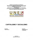 CAPITALISMO Y SOCIALISMO