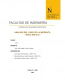 ANÁLISIS DEL CASO DE LA IMPRENTA “ARCO IRIS S.A”