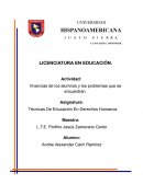 Actividad: Vivencias de los alumnos y los problemas que se encuentran