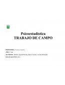 Trabajo de campo psicoestadistica