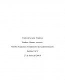 Fundamentos de la administración CRISTALERIA TORO S.P.A