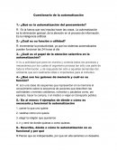 Cuestionario de la automatización