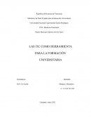 LAS TIC COMO HERRAMIENTA PARA LA FORMACIÓN