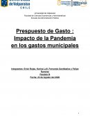 Presupuesto de Gastos, impacto de la pandemia en los gastos municipales