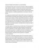 RESUMEN PRIMER ACERCAMIENTO A LA MODERNIDAD