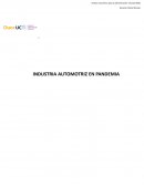 ESCENARIO ECONOMICO INDUSTRIA AUTOMOTRIZ