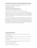 Desarrolla tu posicionamiento de marca