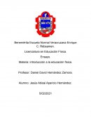 Ensayo de propositos y contenidos en la educación física