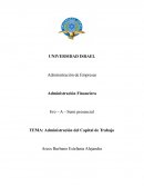 Administración del capital de trabajo