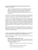 LEGISLACION. Art. 5 de la Constitución Nacional