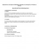 Aplicando los Conceptos de Marketing orientados a la entrega de un Producto o Servicio