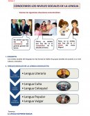 NIVELES SOCIALES DEL LENGUAJE