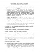 CONTRATO DE TRANSPORTE DE MINERALES