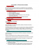 GUÍA EXAMEN 1 INTRODUCCIÓN ECONOMÍA