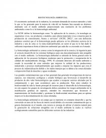 BIOTECNOLOGÍA AMBIENTAL. Página 1