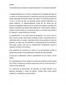 Ensayo las manifestaciones actuales de despersonalización en la sociedad occidental