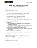 DIRECCIÓN DE OPERACIONES (MBA) Guía de Referencia Rápida