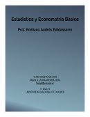 ESTADISTICA Y ECONOMETRÍA BÁSICA
