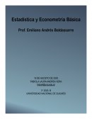 ESTADISTICA Y ECONOMETRÍA BÁSICA