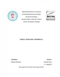 CIENCIA, TECNOLOGÍA Y DESARROLLO. Página 1