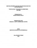 BROTES EPIDEMIOLOGICOS POR INTOXICACION POR ANTINUTRIENTES