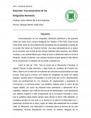 Resumen Conversaciones de los emigrados alemanes