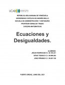 Ecuaciones y desigualdades